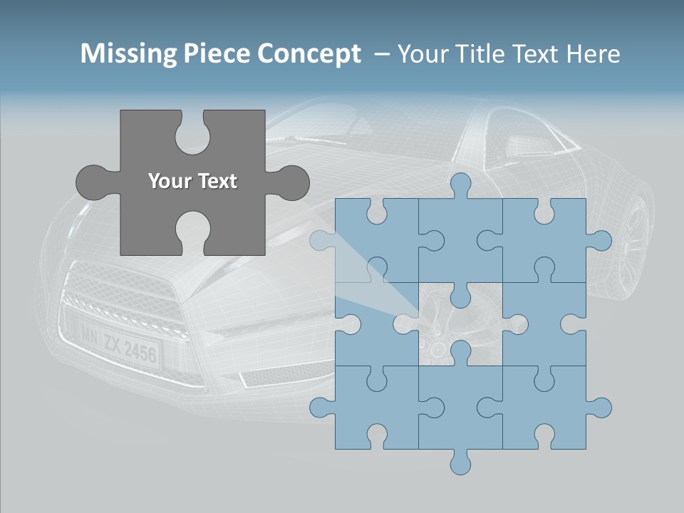 Illustration Wire Wireframe PowerPoint Template