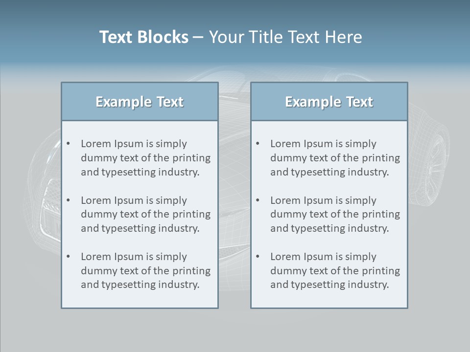 Illustration Wire Wireframe PowerPoint Template