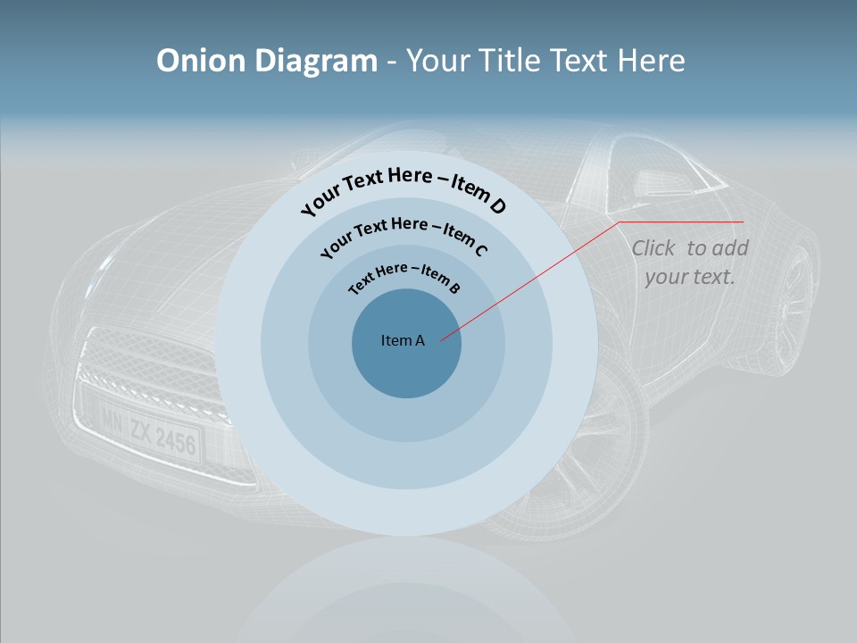 Illustration Wire Wireframe PowerPoint Template