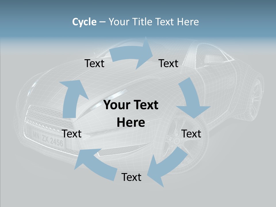 Illustration Wire Wireframe PowerPoint Template