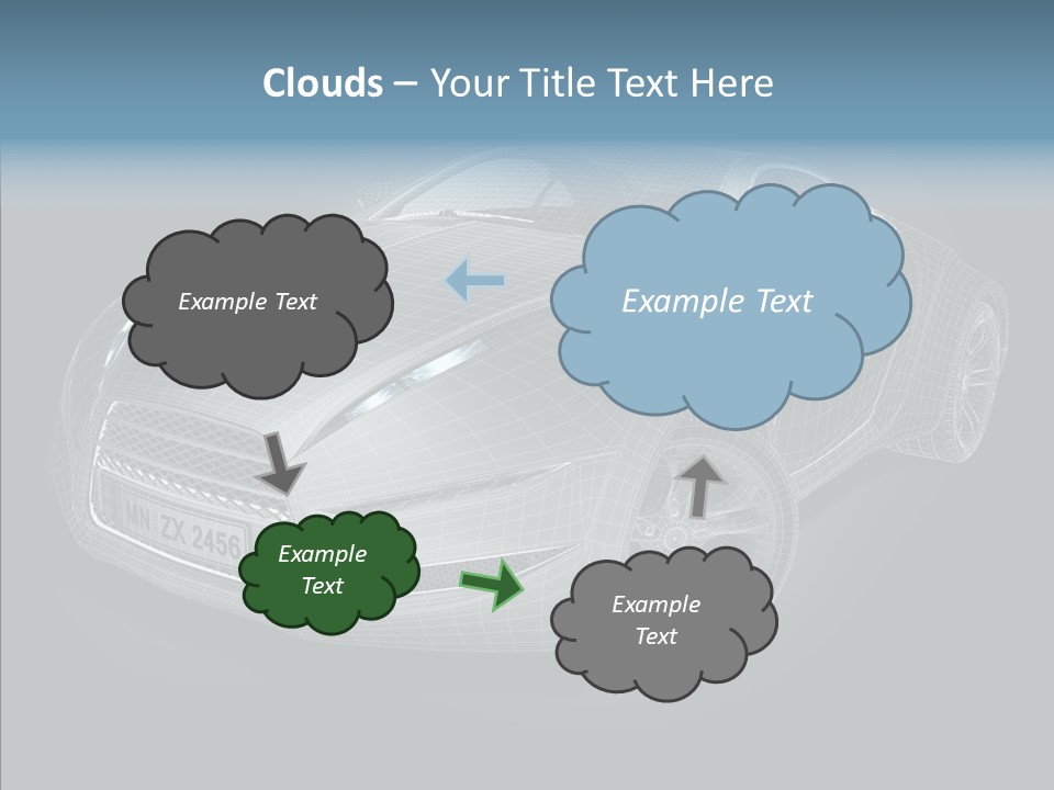 Illustration Wire Wireframe PowerPoint Template