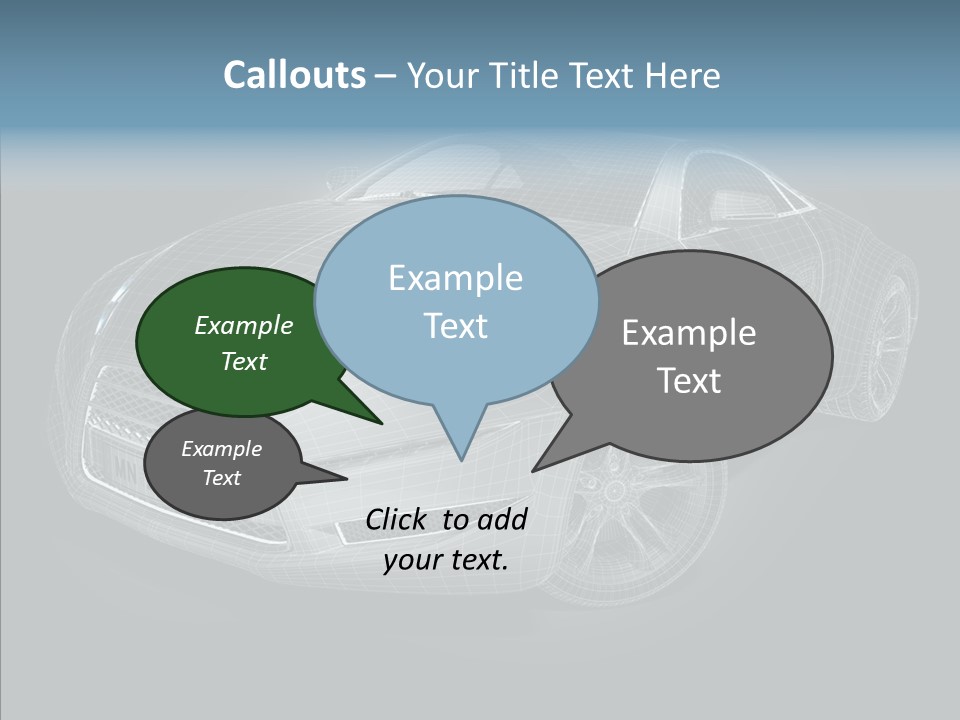Illustration Wire Wireframe PowerPoint Template