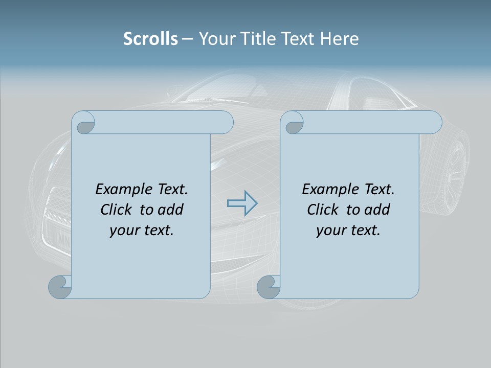 Illustration Wire Wireframe PowerPoint Template