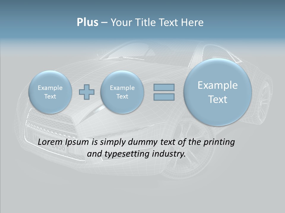 Illustration Wire Wireframe PowerPoint Template