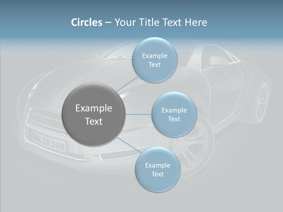 Illustration Wire Wireframe PowerPoint Template
