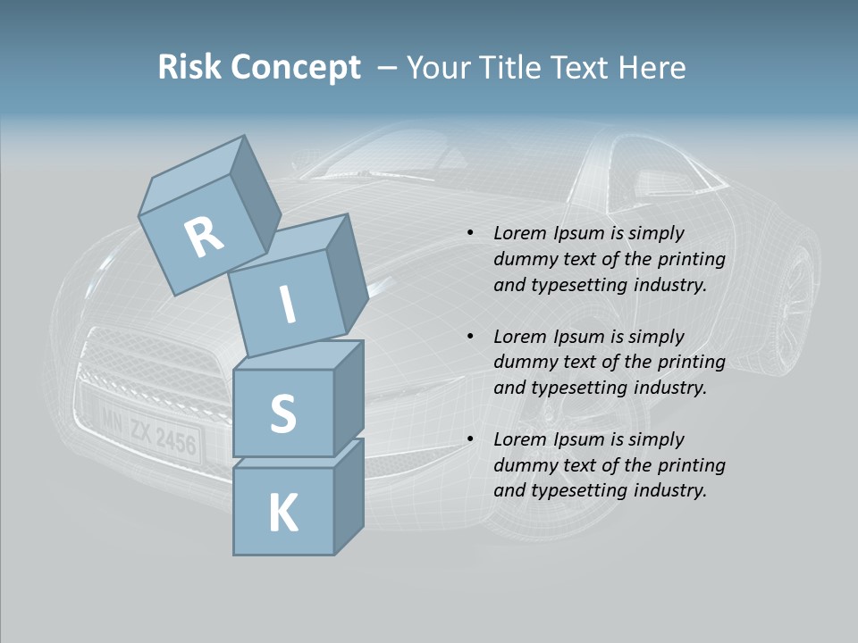 Illustration Wire Wireframe PowerPoint Template