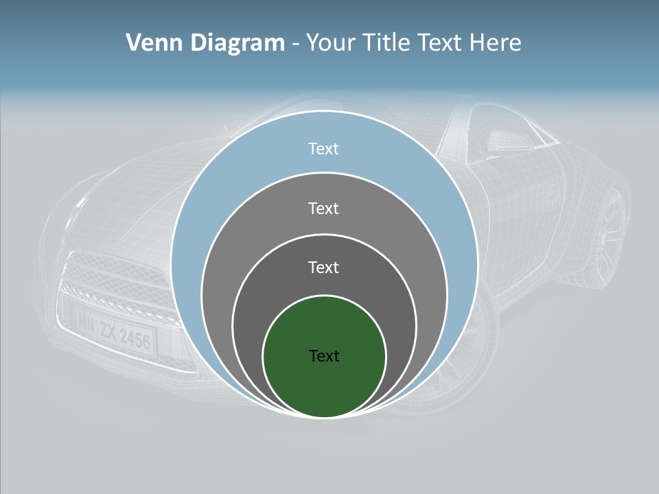 Illustration Wire Wireframe PowerPoint Template