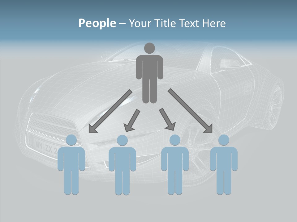 Illustration Wire Wireframe PowerPoint Template