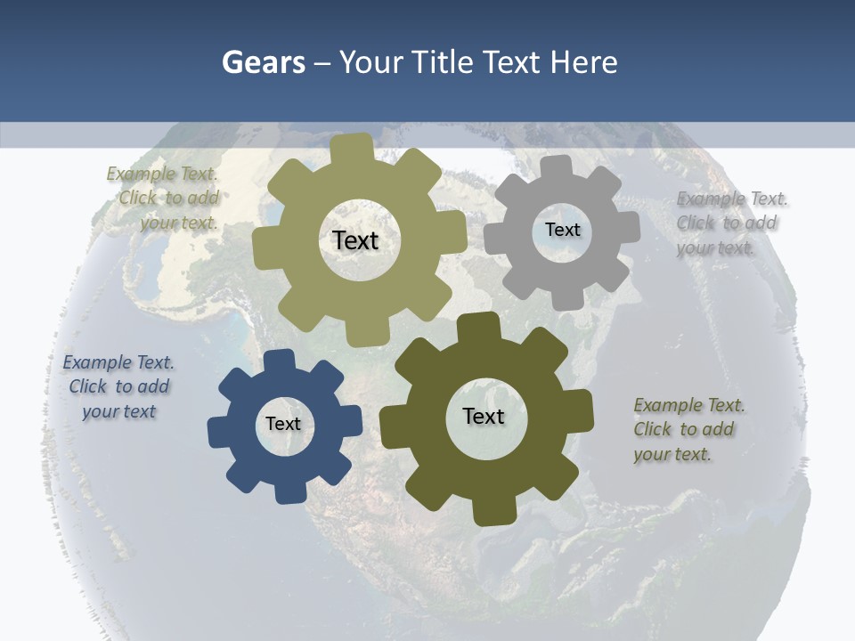 Pollution Barren Waterless PowerPoint Template