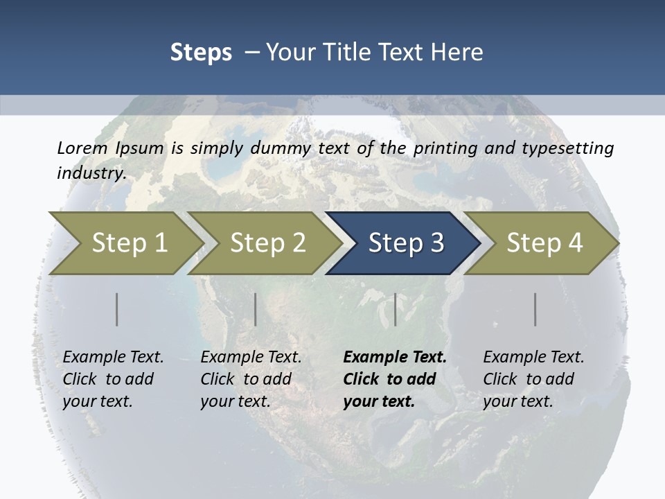 Pollution Barren Waterless PowerPoint Template