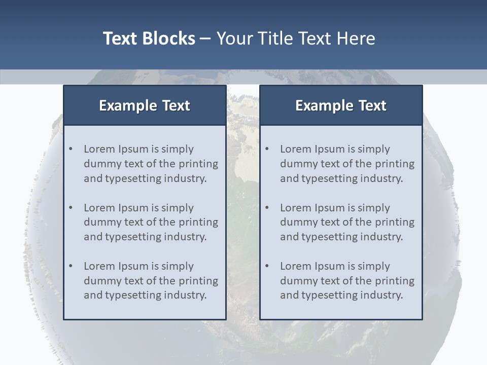 Pollution Barren Waterless PowerPoint Template