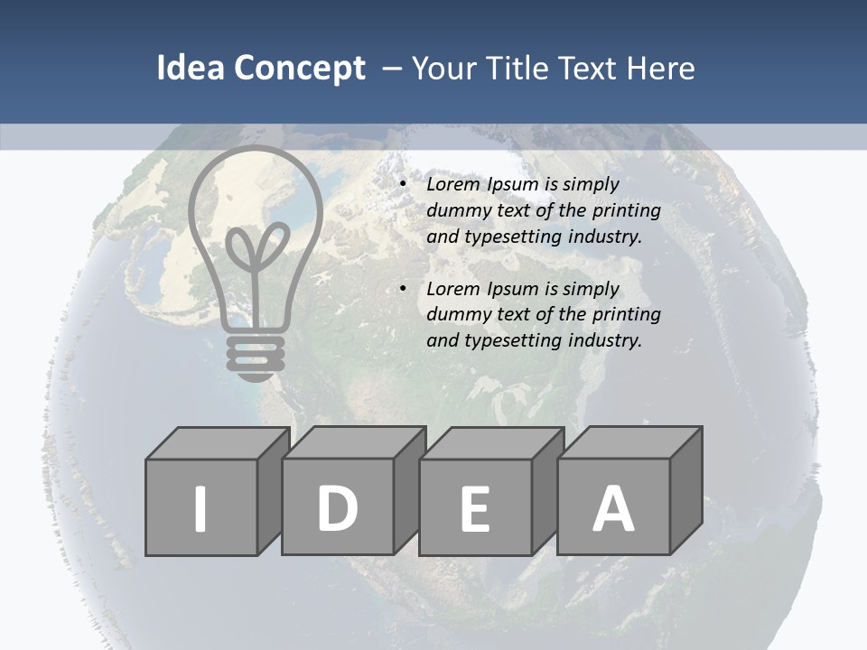 Pollution Barren Waterless PowerPoint Template