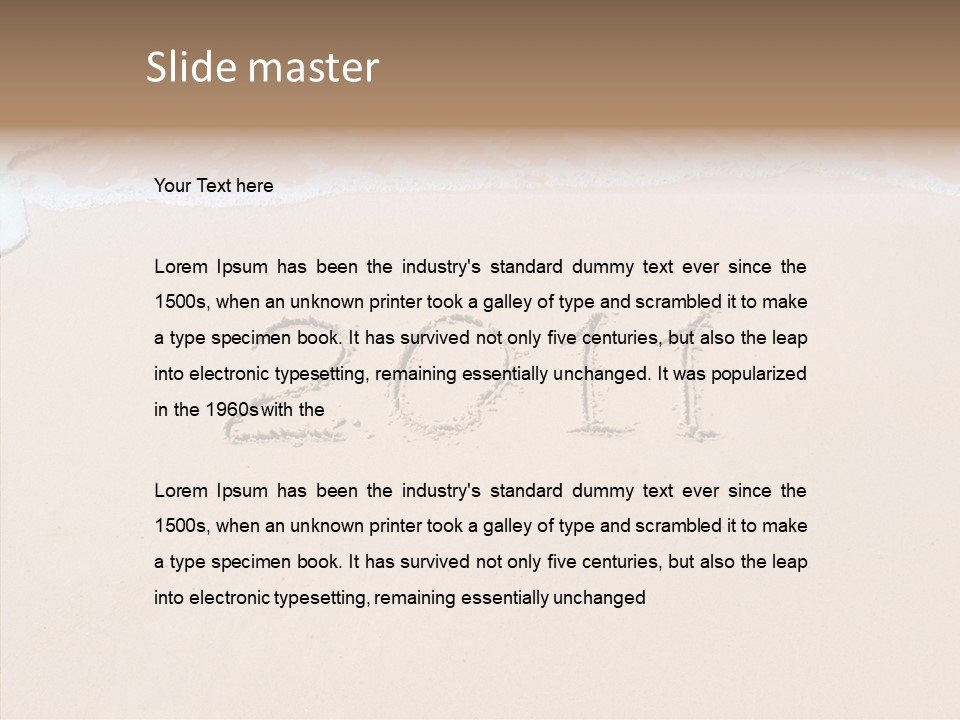 Sunlight Year Textured PowerPoint Template