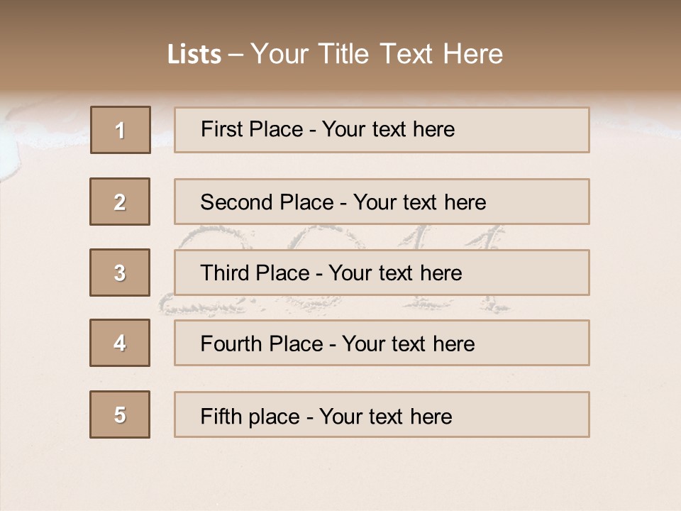Sunlight Year Textured PowerPoint Template