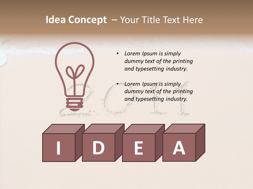 Sunlight Year Textured PowerPoint Template