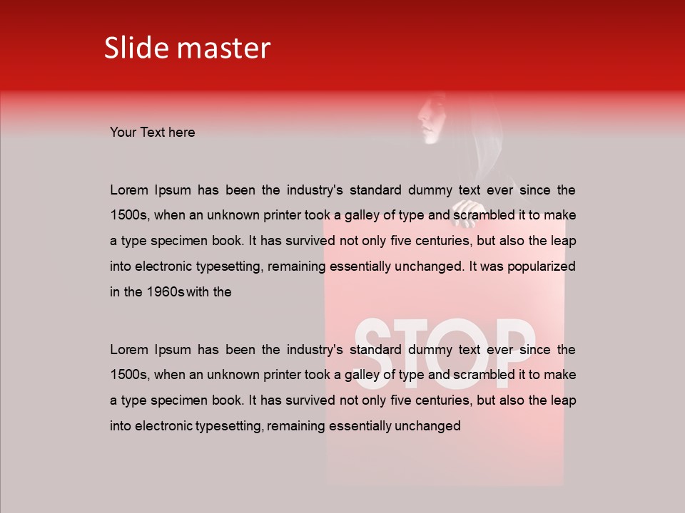 Evil Danger Bloody PowerPoint Template