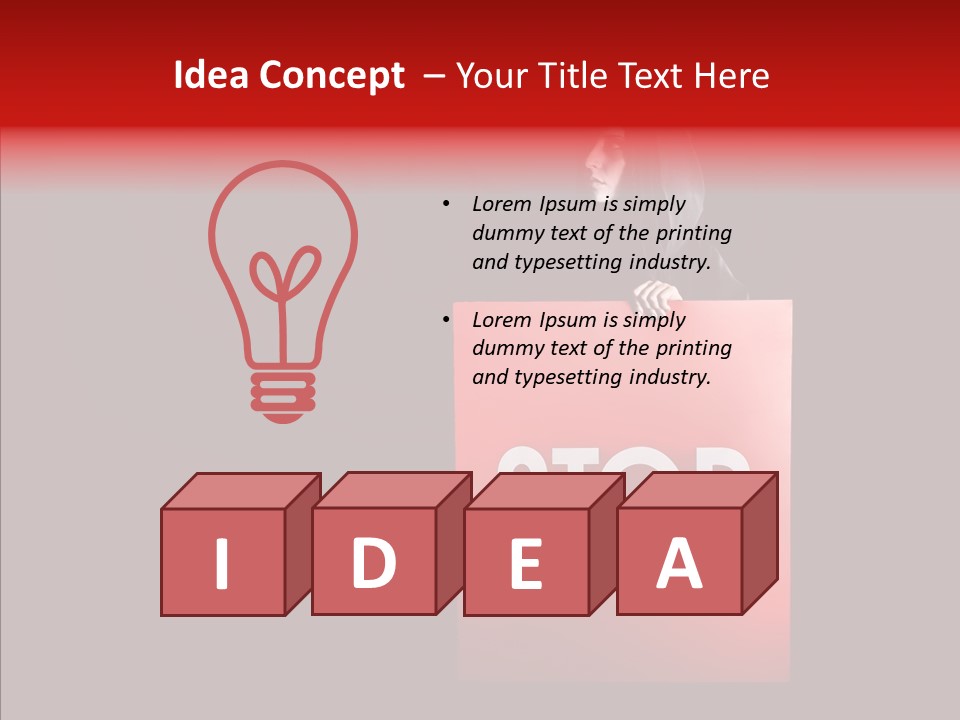 Evil Danger Bloody PowerPoint Template