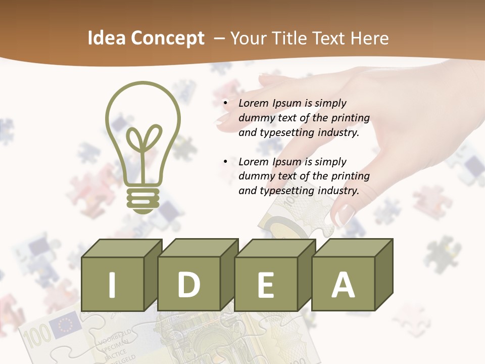 European Solution Paper PowerPoint Template