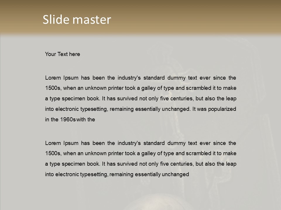 Warning Spook Head PowerPoint Template