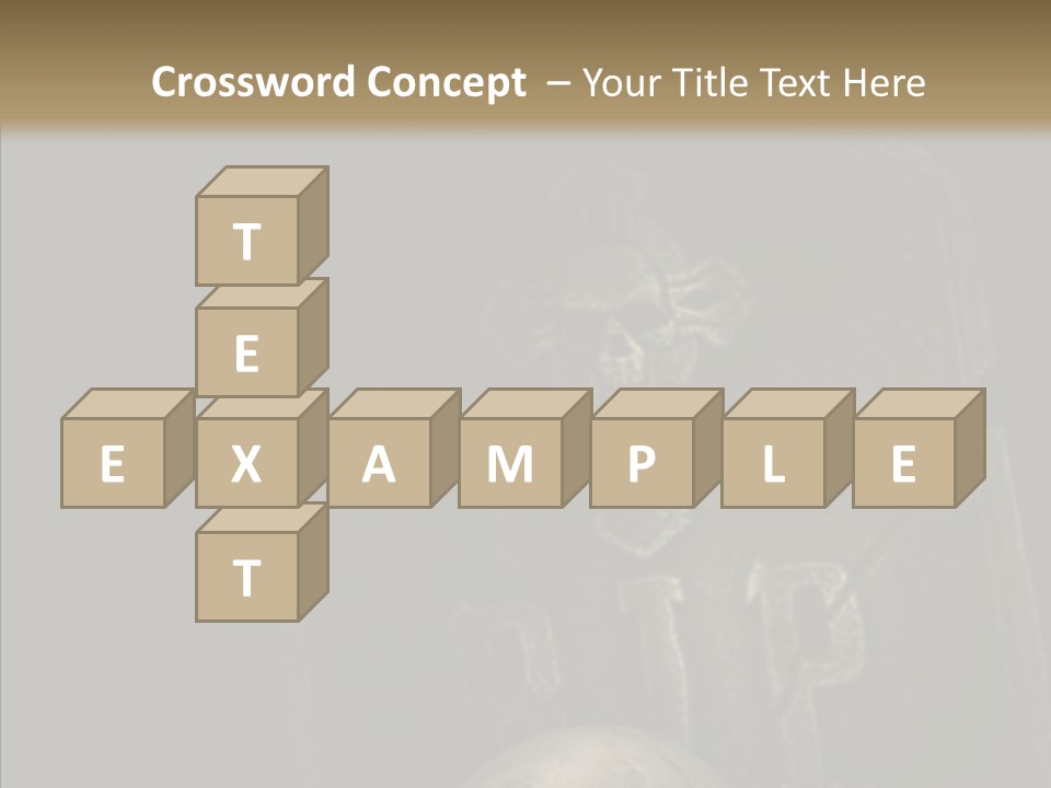 Warning Spook Head PowerPoint Template