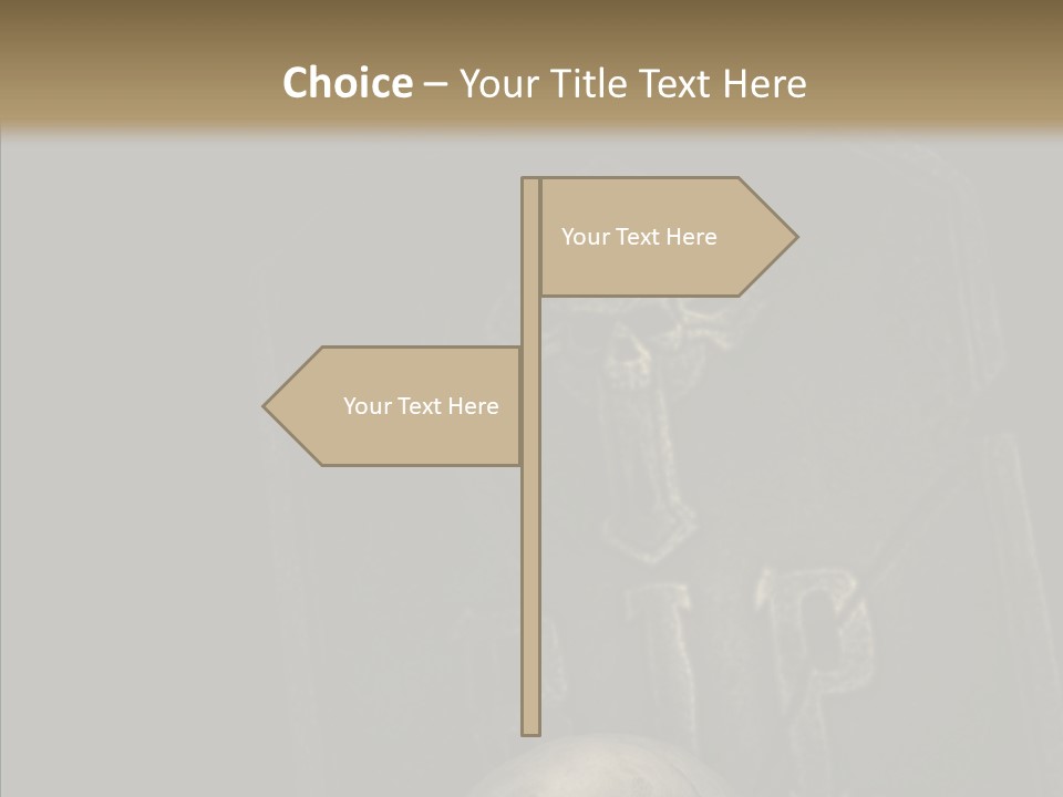 Warning Spook Head PowerPoint Template