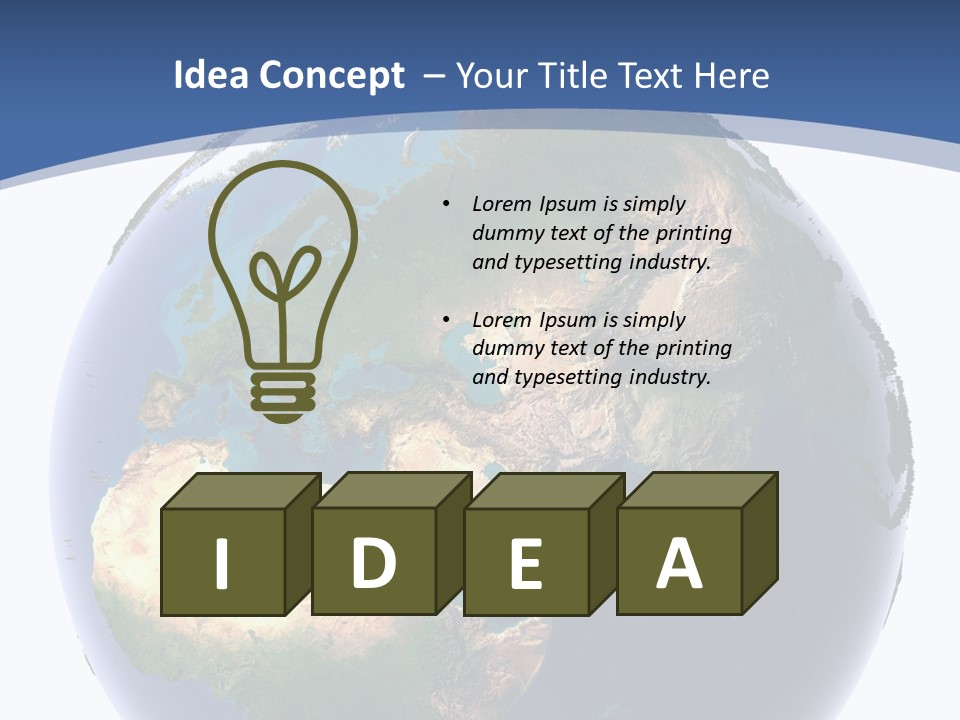 Ocean White Concept PowerPoint Template