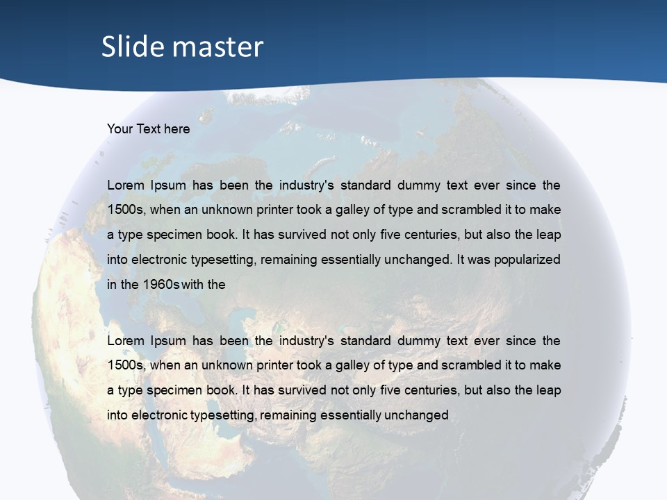 World Ocean Climate PowerPoint Template
