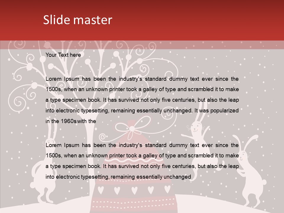 Gift December Greeting PowerPoint Template