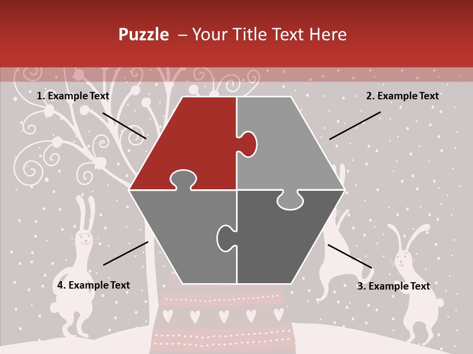 Gift December Greeting PowerPoint Template