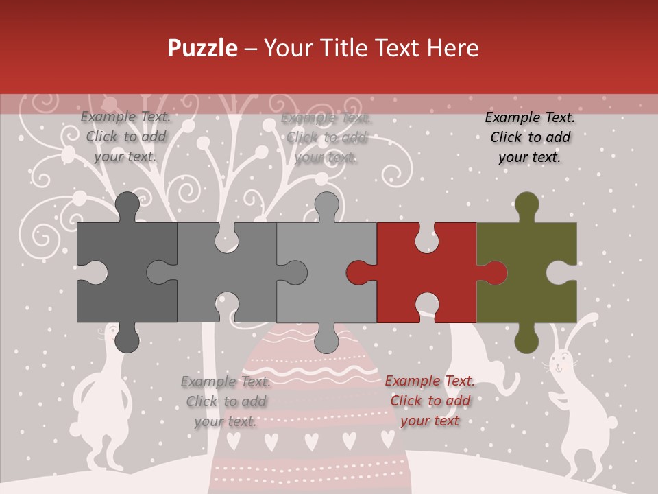 Gift December Greeting PowerPoint Template