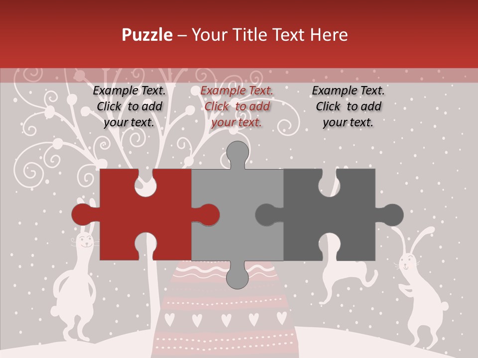 Gift December Greeting PowerPoint Template