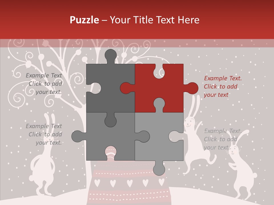 Gift December Greeting PowerPoint Template