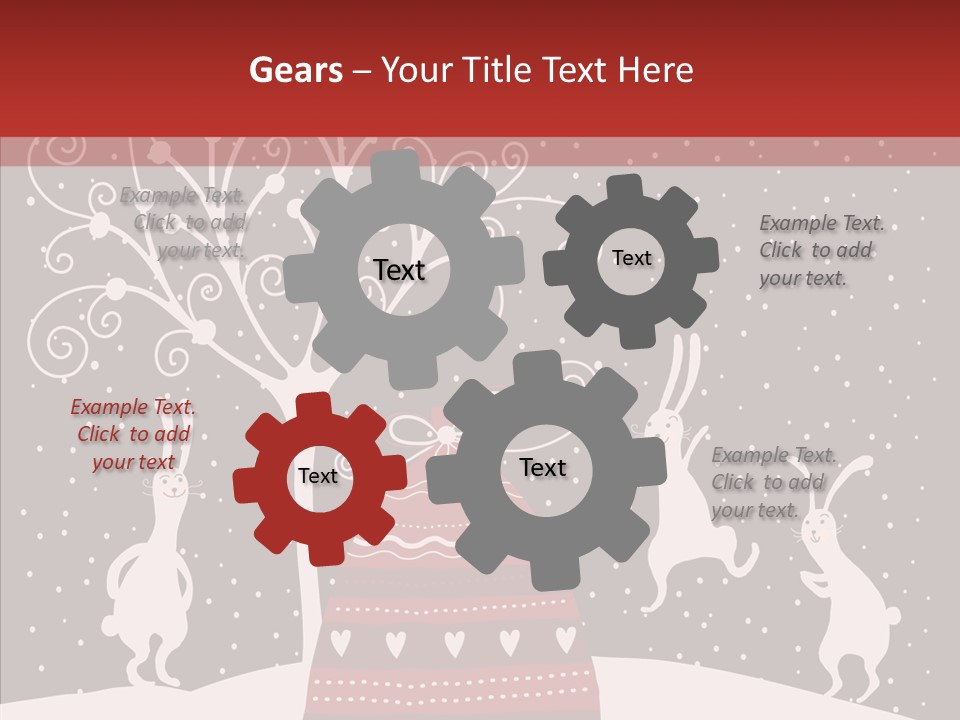 Gift December Greeting PowerPoint Template