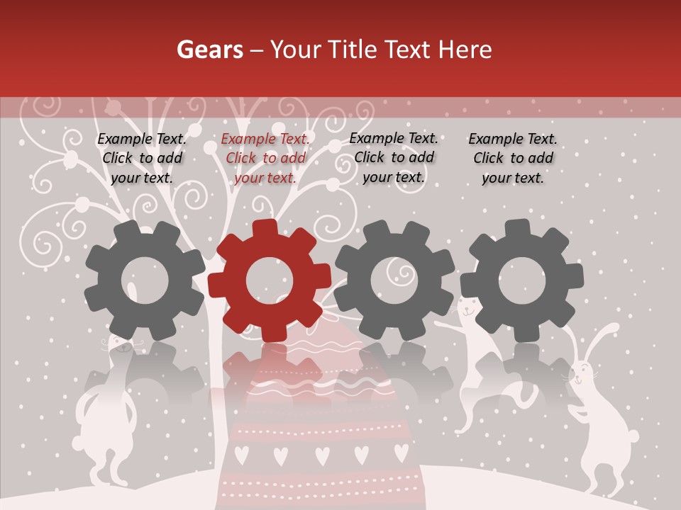 Gift December Greeting PowerPoint Template