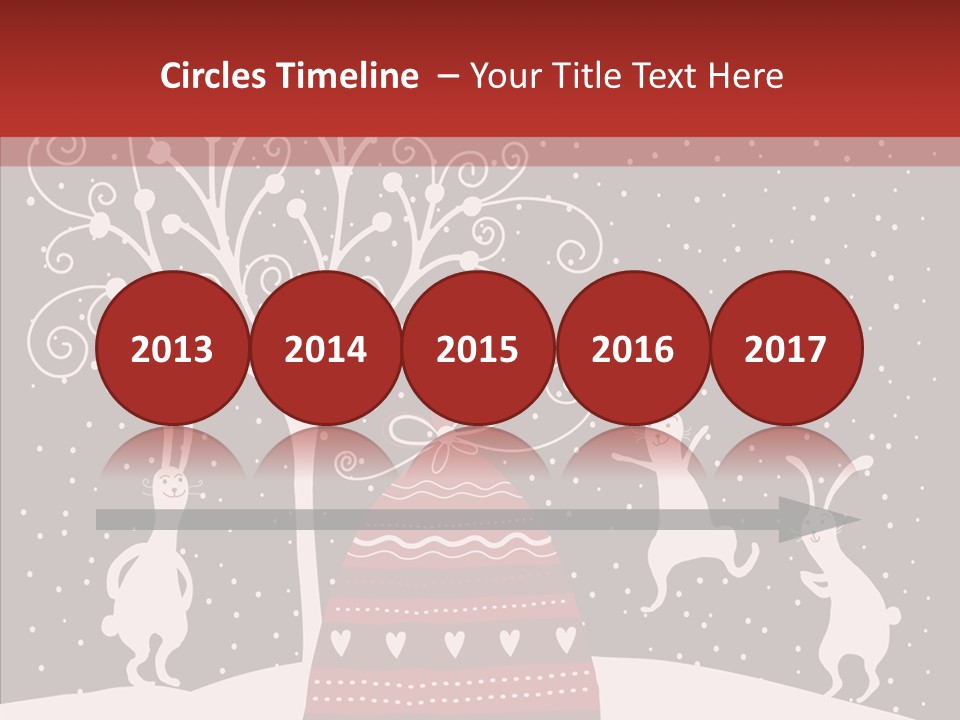 Gift December Greeting PowerPoint Template