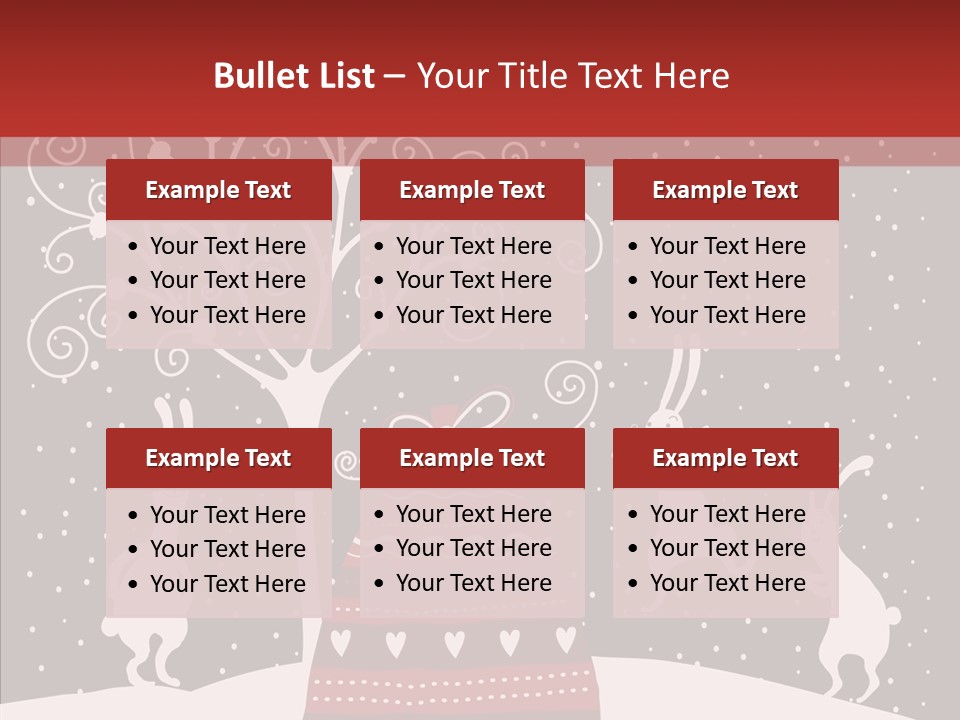 Gift December Greeting PowerPoint Template