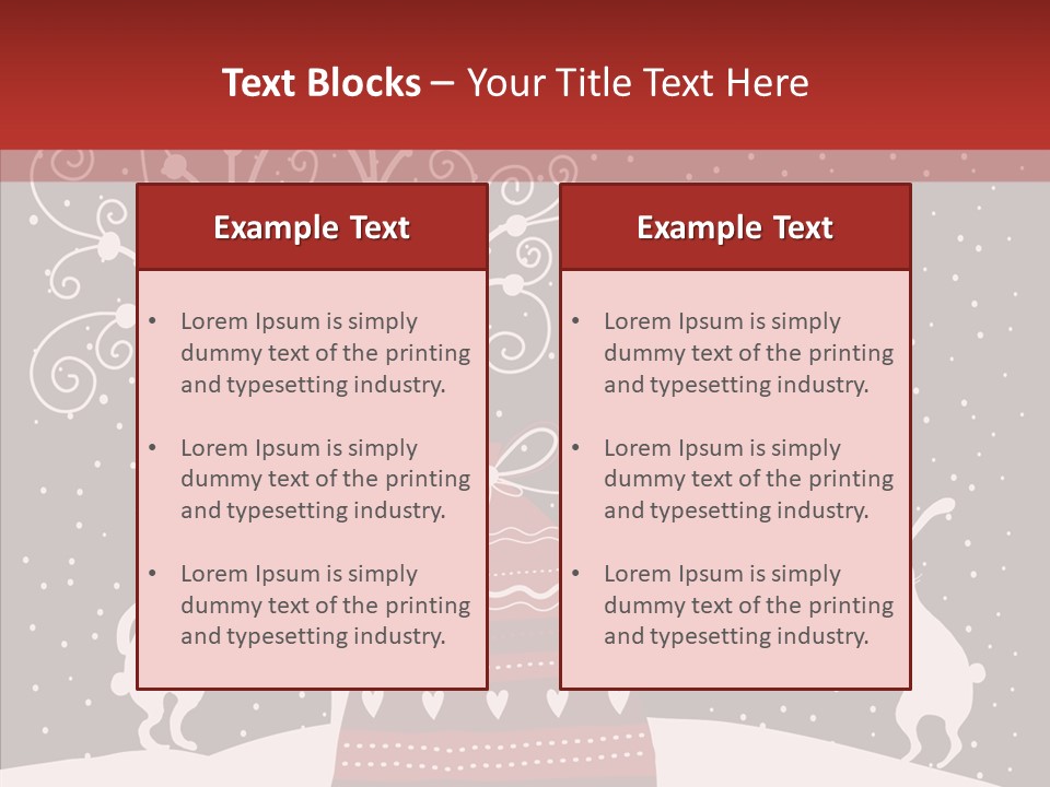 Gift December Greeting PowerPoint Template