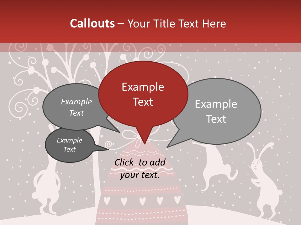 Gift December Greeting PowerPoint Template