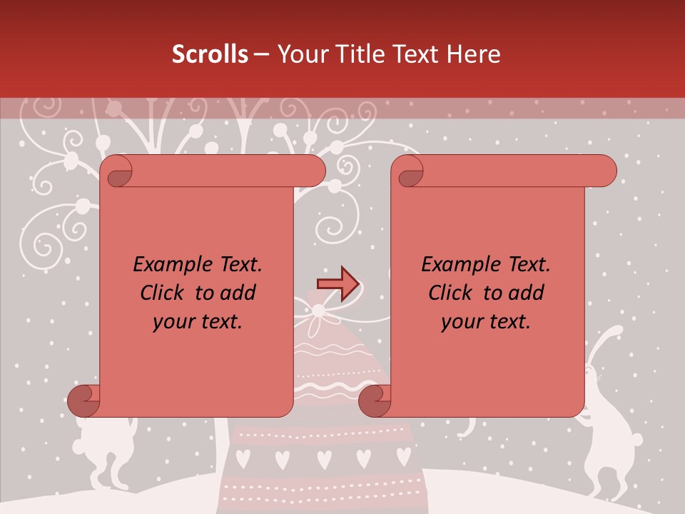 Gift December Greeting PowerPoint Template