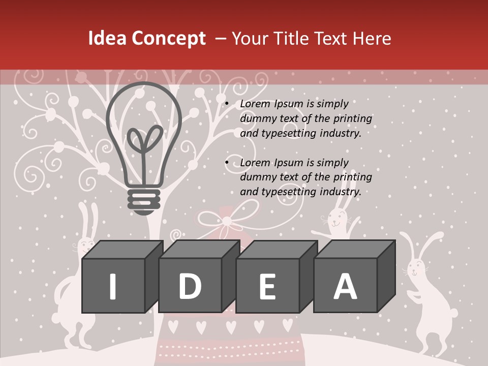 Gift December Greeting PowerPoint Template