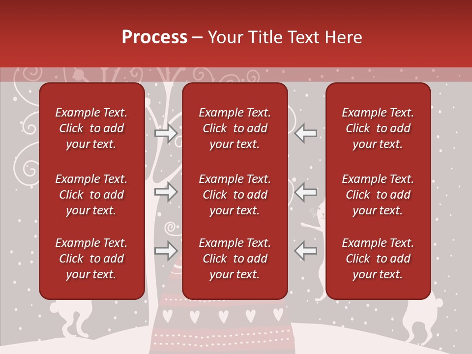 Gift December Greeting PowerPoint Template