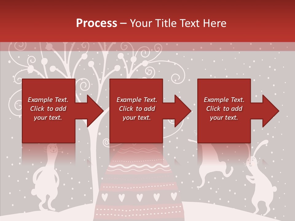 Gift December Greeting PowerPoint Template