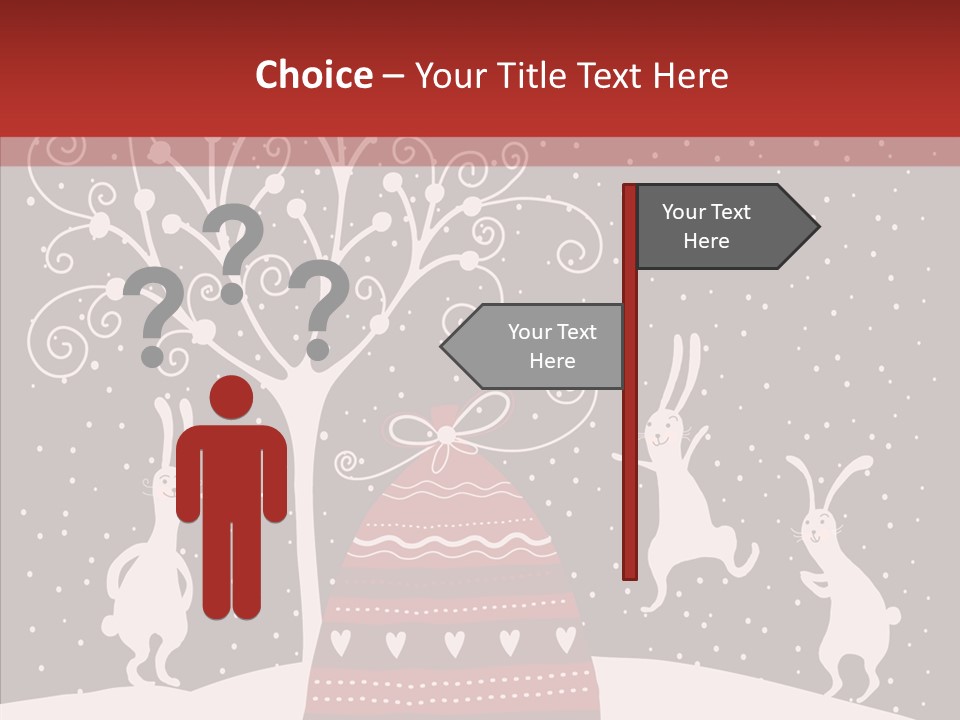 Gift December Greeting PowerPoint Template