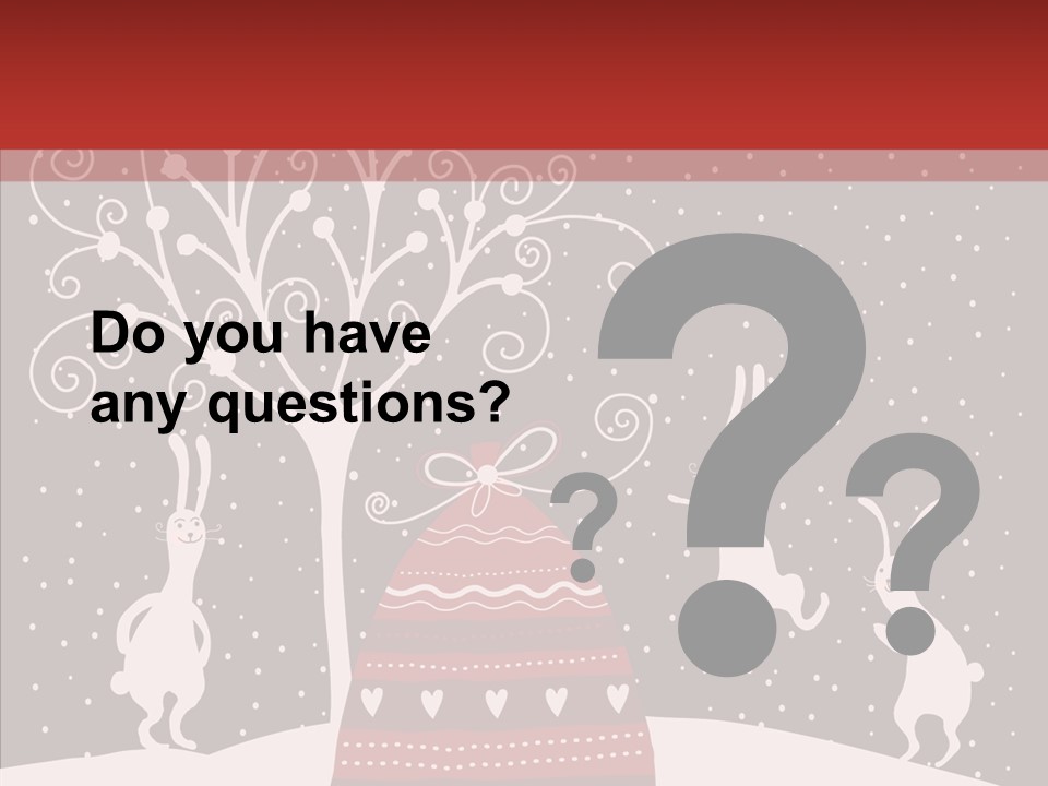 Gift December Greeting PowerPoint Template