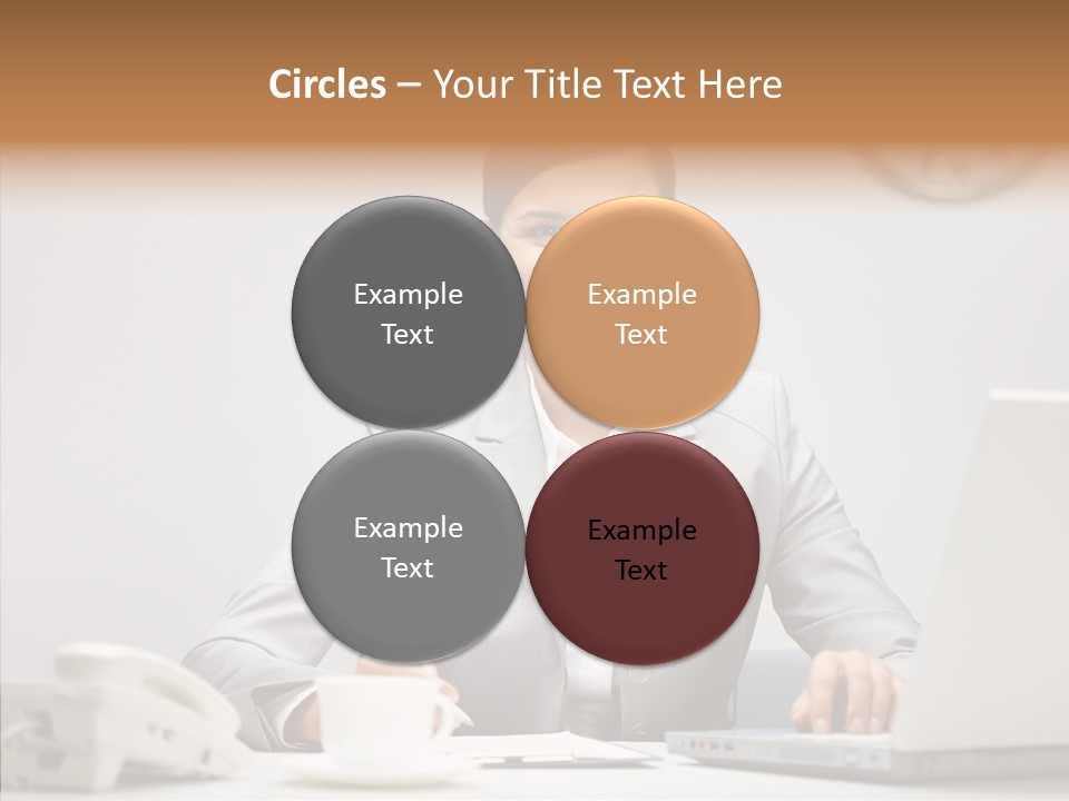 Looking Cheerful Bu Ine PowerPoint Template