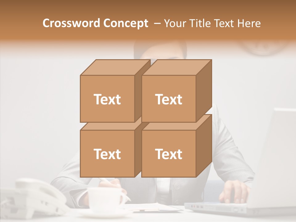 Looking Cheerful Bu Ine PowerPoint Template