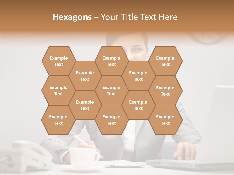 Looking Cheerful Bu Ine PowerPoint Template