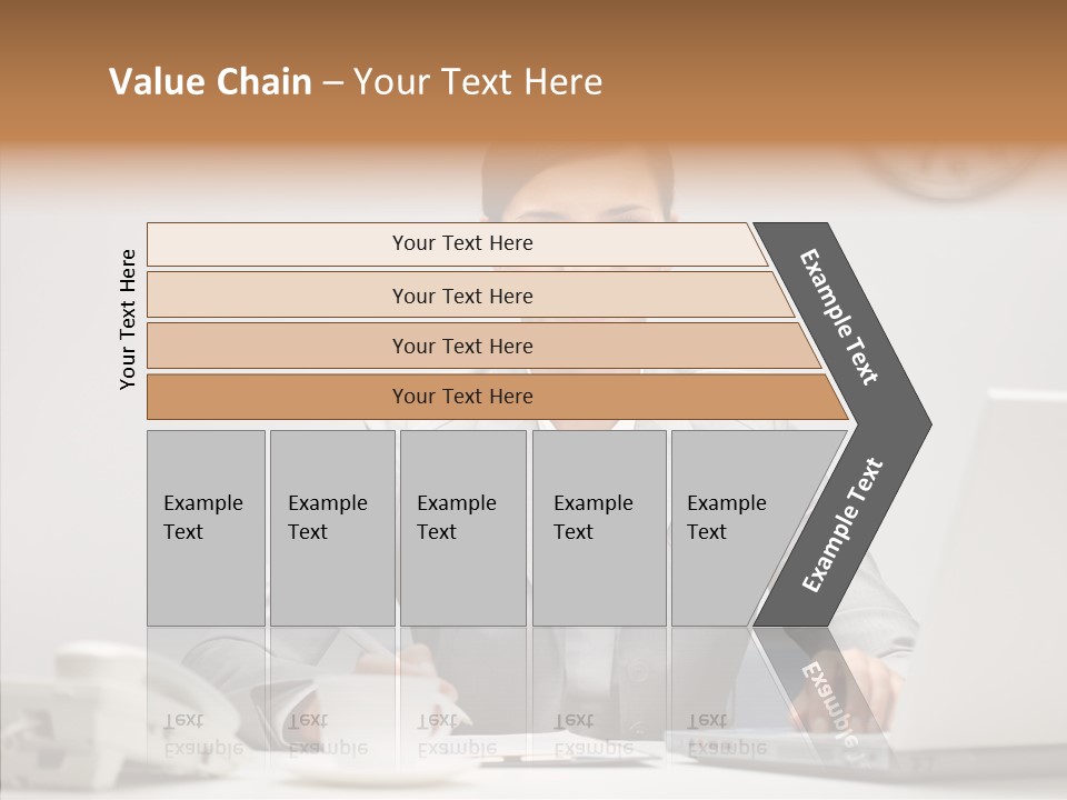 Looking Cheerful Bu Ine PowerPoint Template
