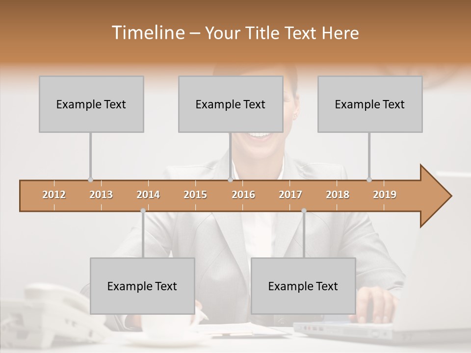 Looking Cheerful Bu Ine PowerPoint Template