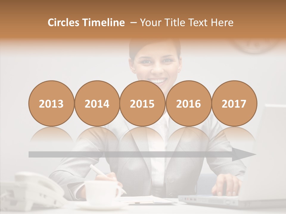 Looking Cheerful Bu Ine PowerPoint Template